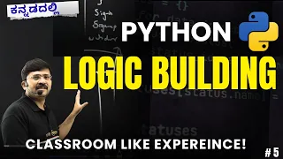 Python in Kannada Logic Building In Python Complete Basics to Mastery Series
