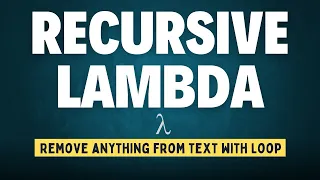 Excel RECURSIVE Lambda - Create loops with ZERO coding Learn Ms-Excel