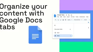 Google Docs Tabs Organize Your Content