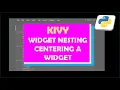 GridLayout in Kivy - centering a widget widget nesting