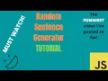 Random Sentence Generator Tutorial might get some FUNNY results