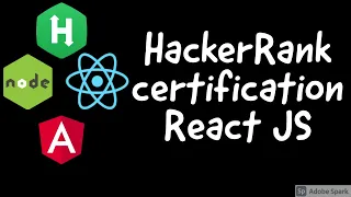 Hacker Rank React JS Certification Basics