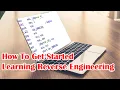Getting Started Learning Reverse Engineering Tips for Complete Beginners