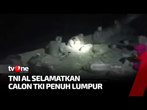Terdampar di Perairan Batubara, TNI AL Selamatkan Calon TKI Penuh Lumpur