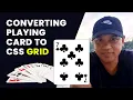Learn how to convert a playing card using CSS grid basic tutorial Tagalog
