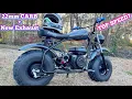 TOP SPEED TESTING 196cc MINI BIKE Mikuni Carb Exhaust