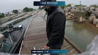 LIVE Salmon Trolling on Lake Michigan