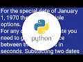 In Python how do you convert a datetime object to seconds