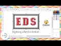 DIGITISING AN EMBROIDERY PATCH IN EMBIRD OFFSET LETTERING