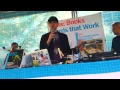 Brian Hughes and his typing Robot NodeBot at Makers Faire