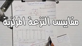 شرح الوسط الحسابي الوسيط المنوال مبادئ الاحصاء كلية تجارة جامعة حلوان 