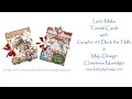 Let s Make Christmas Tunnel Cards with Graphic 45 Deck the Halls Maja Design Christmas Nostalgia