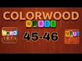 COLORWOOD WORDS Cryptogram level 45 46