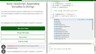 Basic JavaScript Appending Variables to Strings free code camp Dani