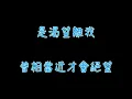 Windy詹天文《無疾而終》歌詞版