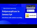 Polymorphism in JavaScript Method Overriding Explained OOP Tutorial