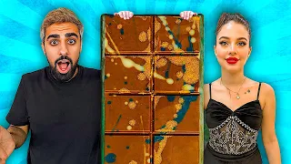 صنعت أكبر شوكولاته دبي بالعالم خليت اليوتيوبرز يجربوها 