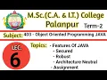 403 L6 JAVA Features of Java Secured Robust Architecture-neutral Assignment by ARN