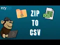Convert ZIP to CSV Extract Spreadsheet Files Online