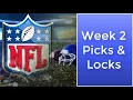 2020 Week 2 NFL Picks and Locks