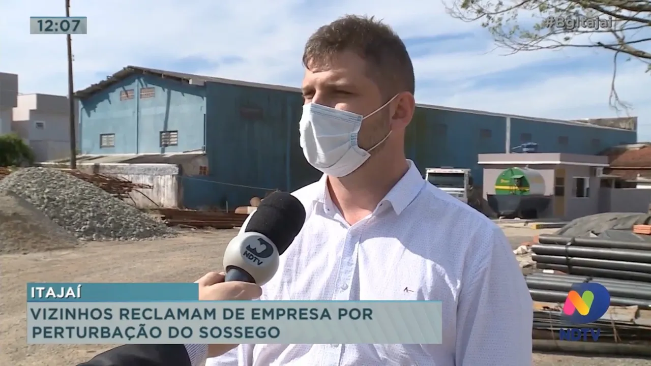 Em Itajaí, vizinhos reclamam de empresa por perturbação do sossego