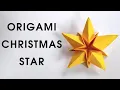 Origami CHRISTMAS STAR How to make a paper Christmas star Christmas decorations