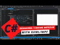 Coding Notepad with C XAML in WPF Part 1 Programming C XAML WPF Design Visual Studio