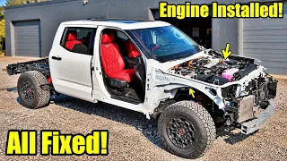 I REBUILT MY ONCE DESTROYED $70,000 TOYOTA TUNDRA TRD PRO!!!