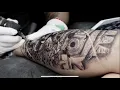 TATUAJE DE JAGUAR l TATUAJE NEO AZTECA l TATUAJE TLALOC JAGUAR CRANEO l GRECKHARDY INK