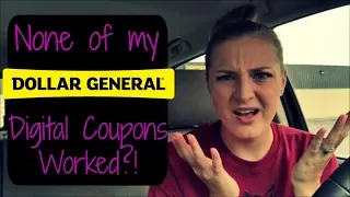 NONE of my DG Digital Coupons Applied