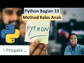 Membuat Method kelas Anak Python