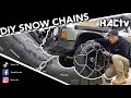 DIY Snow Chains Diamond Pattern Cheap Easy