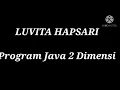 Program Java Array 2 Dimensi