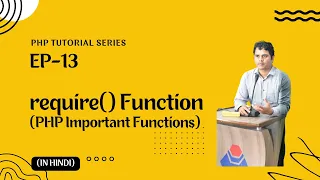 require Function PHP Important Functions PHP Tutorial in Hindi