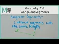 Geometry 2-6 Congruent Segments
