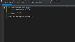 Python Validation Length Check Tutorial Part 3