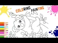 KOALA COLORING AND PAINTING FOR TODDLER IN DIGITAL