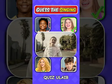 Guess Who isSinging?[ Part 1]🎤🎵| IShowSpeed, Salish Matter, LISA & shakira #Shorts #quiz #youtube