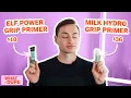 36 Milk Makeup Hydro Grip Primer vs 10 ELF Primer Review Wear Test