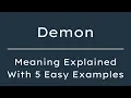 Demon Meaning in English Definition of Demon Meaning of Demon With Examples