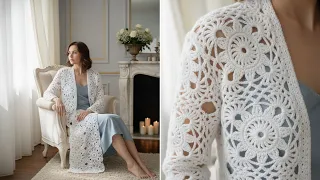 Decubre El Cuadro a Crochet  de Moda !🌸 Ideal para mantas y prendas de vestir