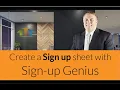 Create a sign up sheet for Free in minutes