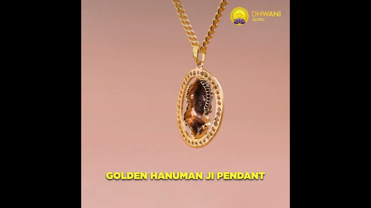 Golden Hanuman Ji Pendant
