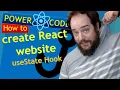 How to create React website useState Hook Power Code