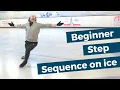 Beginner Figure Skating Step Sequence on Ice
