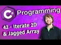 C Programming Tutorial 42 - Iterate 2D and Jagged Array