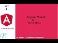 Day 4 Angular Module Meta Data