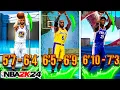 BEST JUMPSHOTS for EVERY HEIGHT THREE POINT RATING in NBA 2K24
