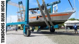 Tensions Run High with Sailboat Repairs in the Boat Yard (Ep.103 Sailing w/the Litzenbergers)