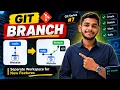 Git Branch Explained Create a New Branch in Git Git Tutorial in Hindi